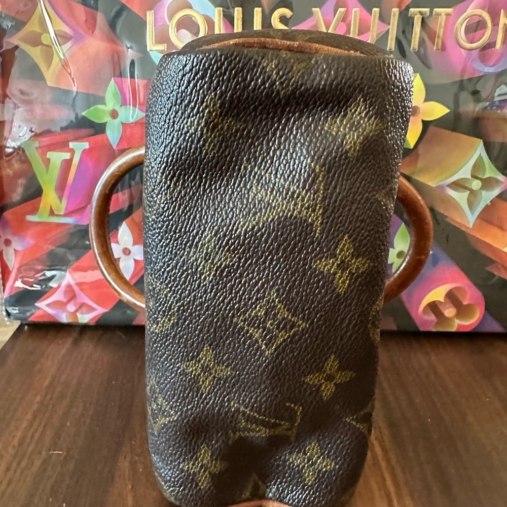 LV Nano Speedy Crossbody Bag Monogram Leather LV Mini Purse, Strap & Dust Cover​ - Picture 9 of 11